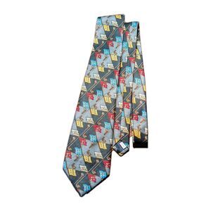 Sky Bend Country Club Golf Clubs Flags Church Novelty Tie